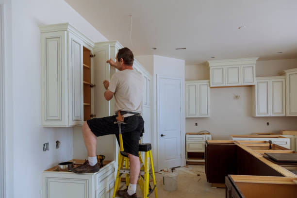 Open concept kitchen conversion in Haverford by JMT Kitchen Cabinet